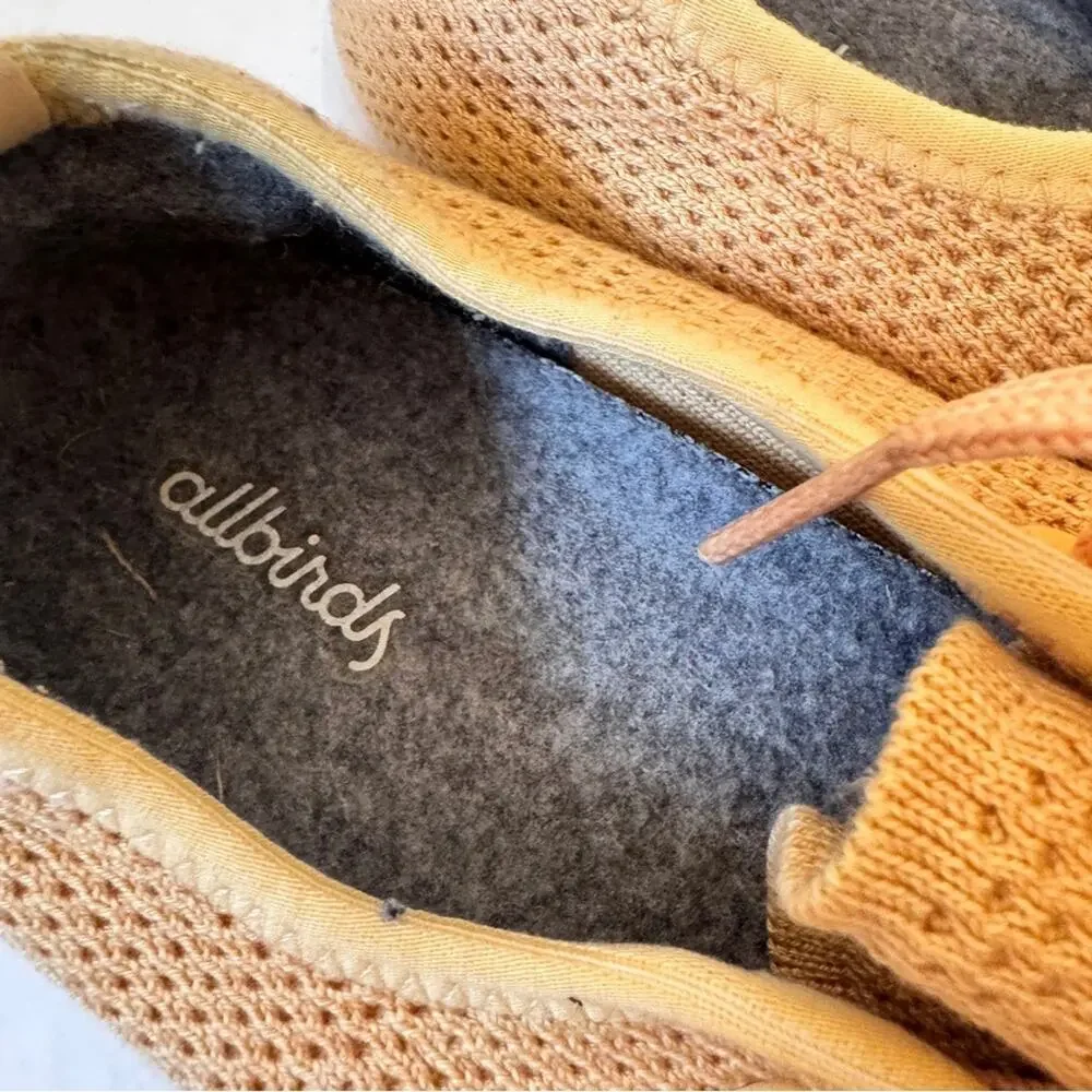 Allbirds Orange Tree Skippers Casual Sneakers Womens. 9 Lace Up Tennis Shoes